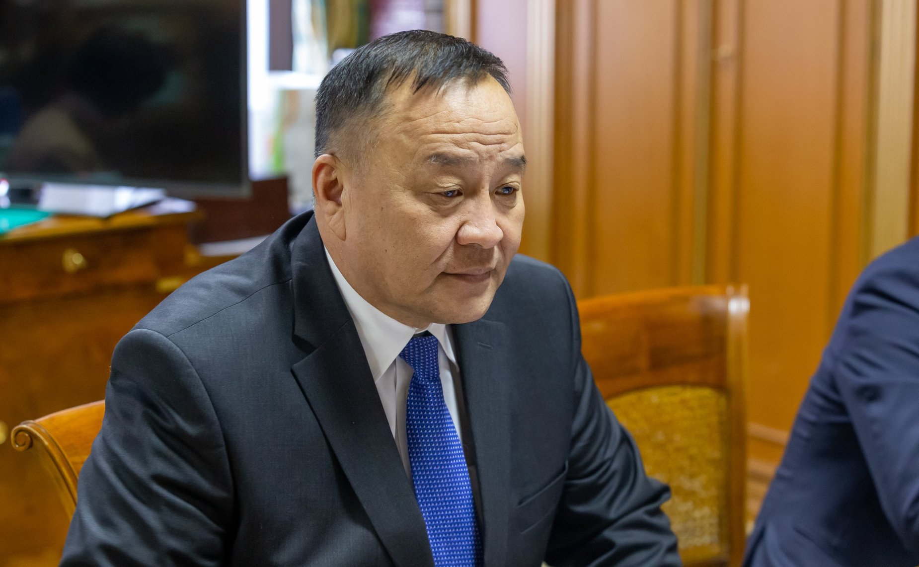 Встреча Ильяса Умаханова с Чрезвычайным и Полномочным Послом Монголии в РФ Дуламсурэнгийн Давой