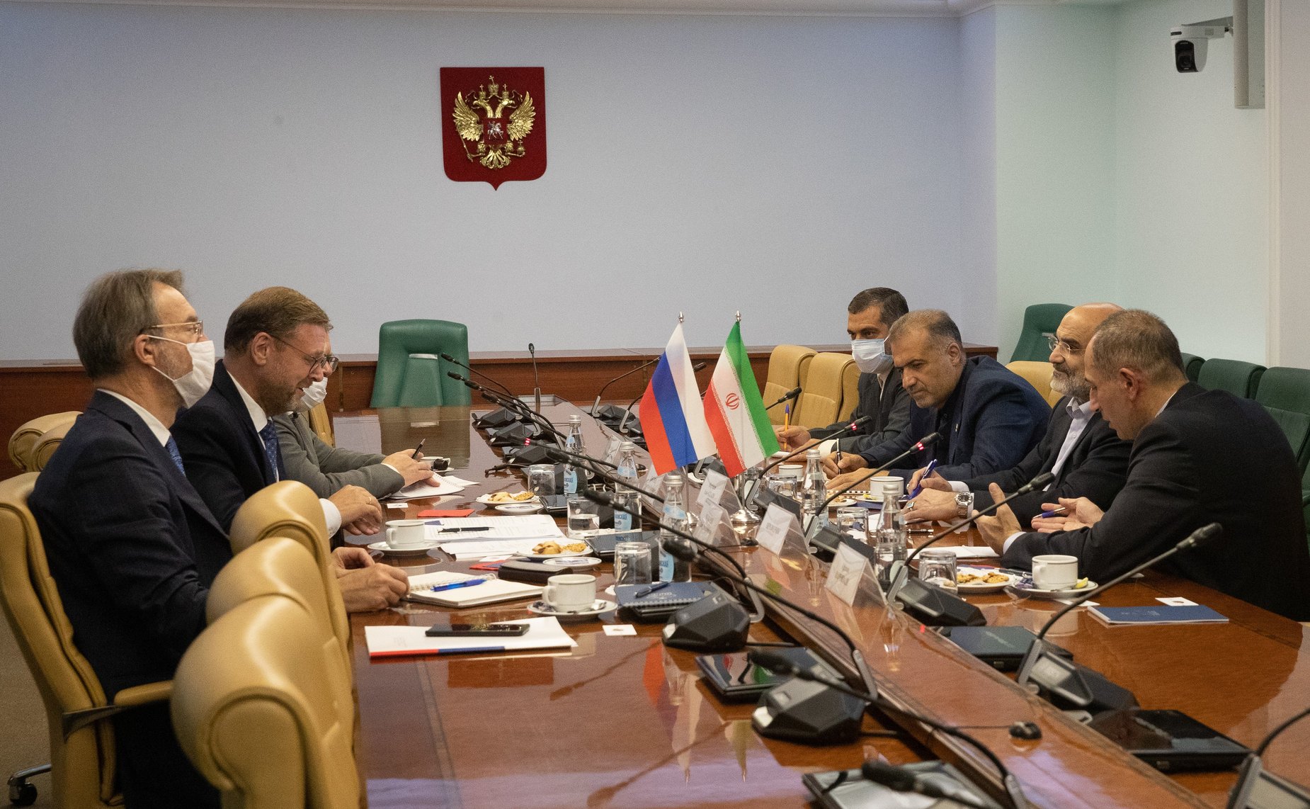 Встреча заместителя Председателя Совета Федерации Константина Косачева с руководителем Гостелерадио Исламской Республики Иран Абдулали Али-Асгари