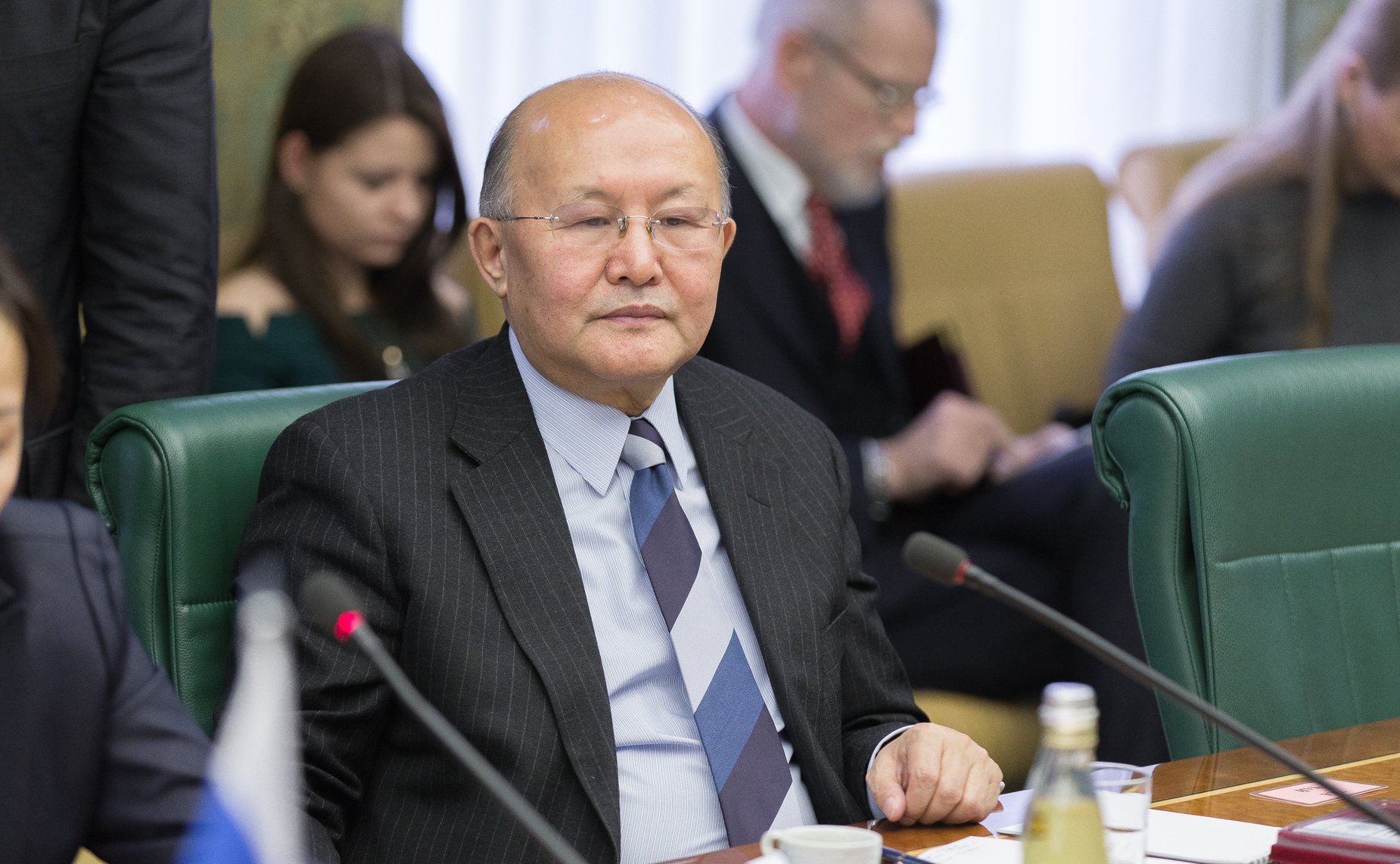 Встреча заместителя Председателя Совета Федерации Ильяса Умаханова с заместителем Председателя Великого Государственного Хурала Монголии Миеэгомбо Энхболдом