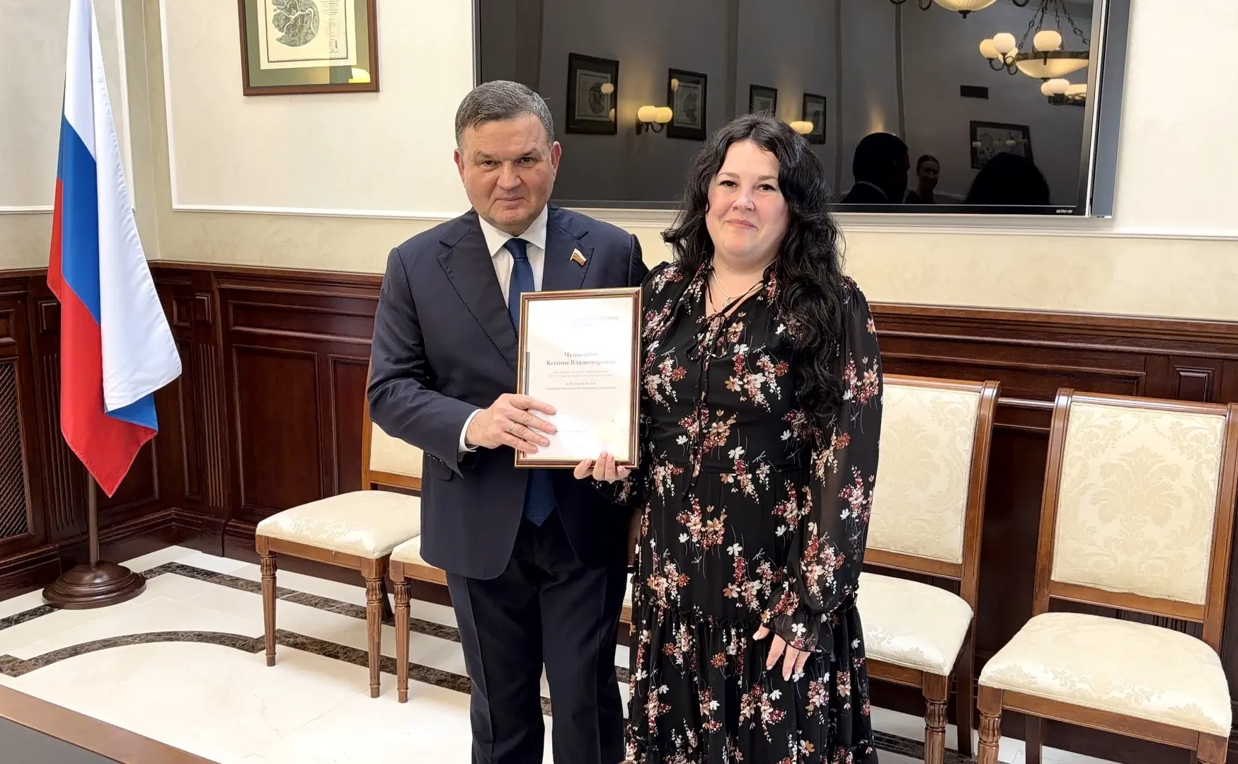 Сергей Перминов вручил землякам награды СФ в ходе работы в Ленинградской области