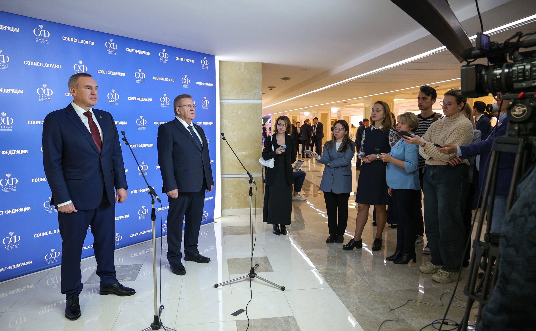 Пресс-подход руководителей Ханты-Мансийского автономного округа – Югры