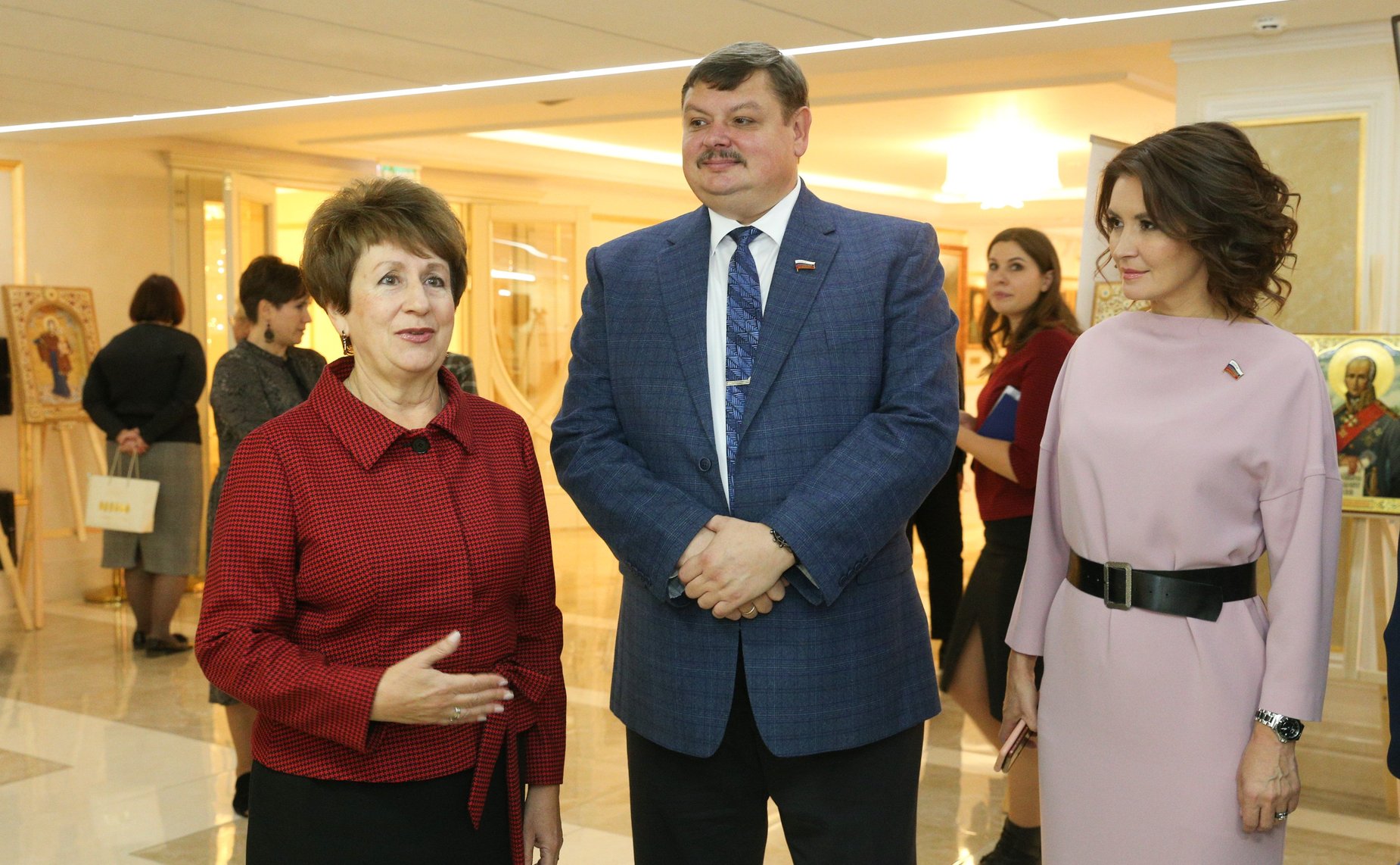 В Совете Федерации открылась выставка «Адмирал Ушаков и небесные покровители Армии и Флота России»