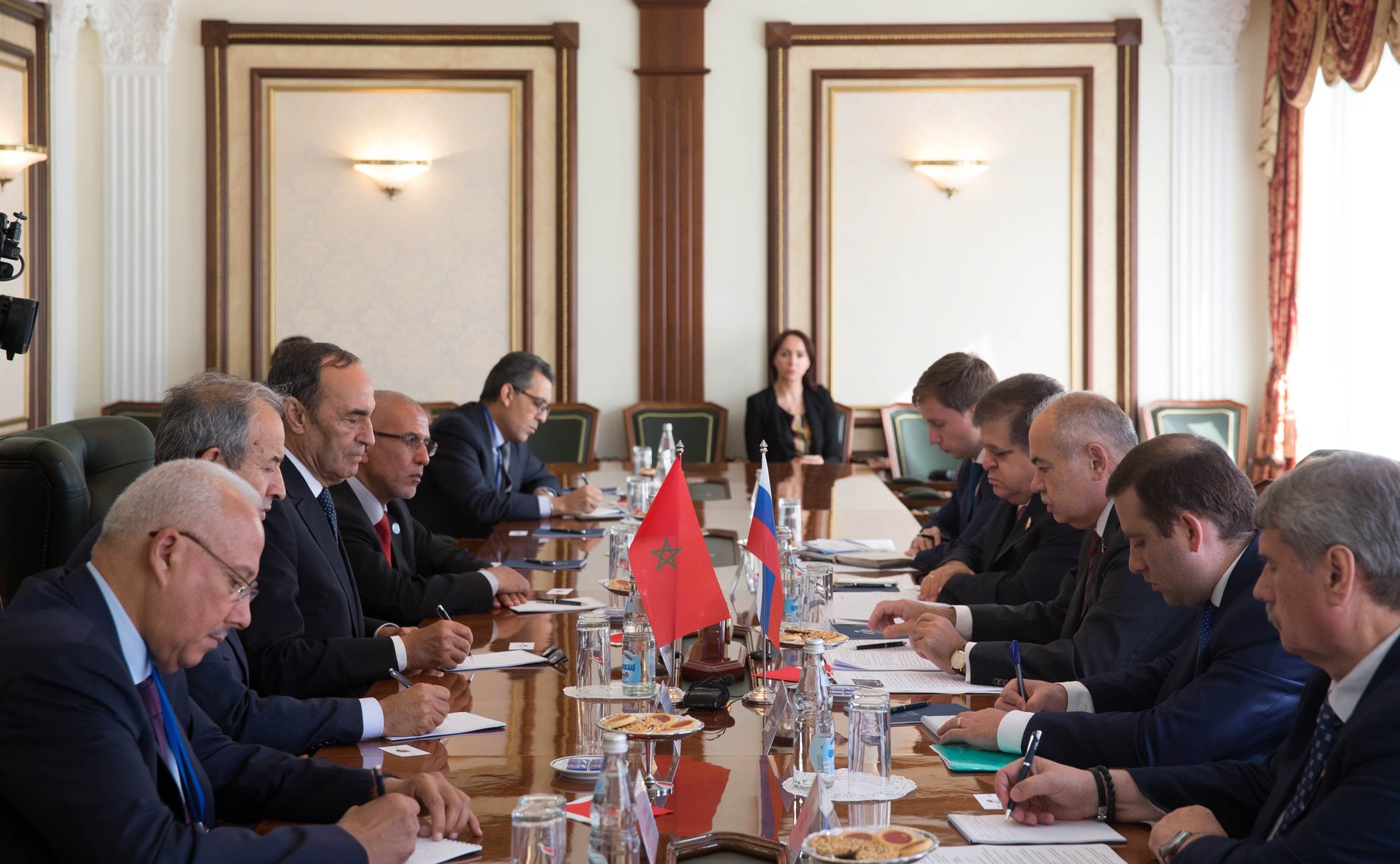 Встреча И. Умаханова с Председателем Палаты представителей Парламента Королевства Марокко Хабибом Аль-Малики