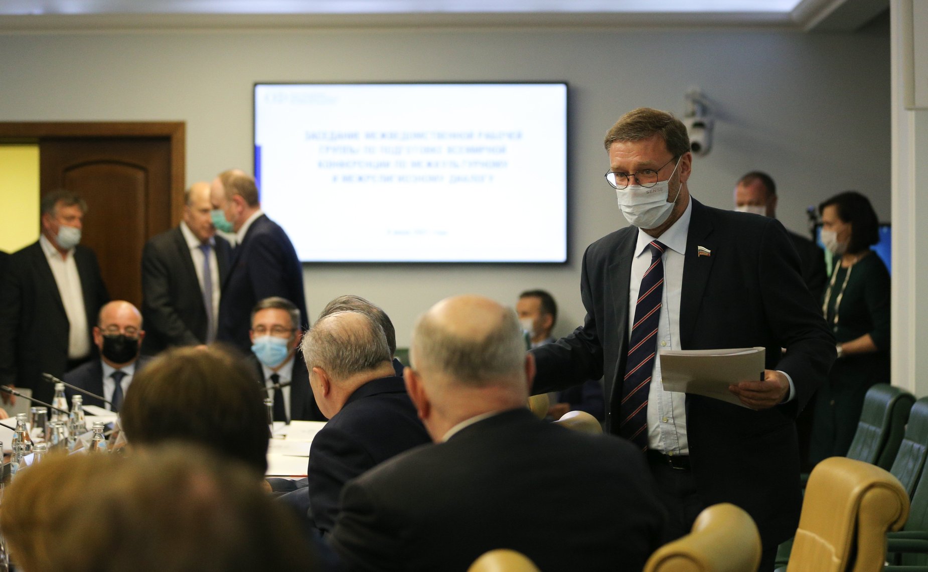 Заседание межведомственной рабочей группы про подготовке и проведению Всемирной конференции по межкультурному и межрелигиозному диалогу