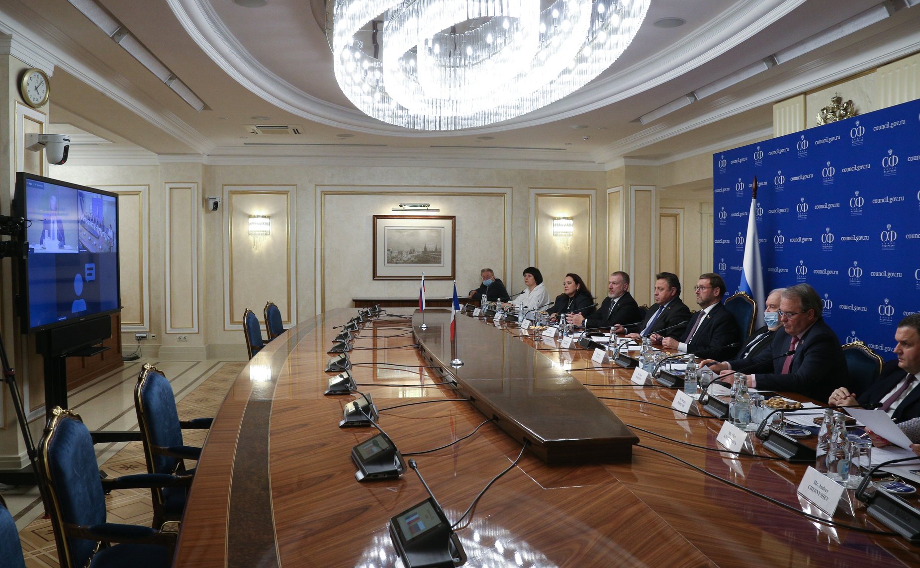 Совместное заседание группы по сотрудничеству СФ с Сенатом Французской Республики и группы дружбы Сената Французской Республики «Франция-Россия»