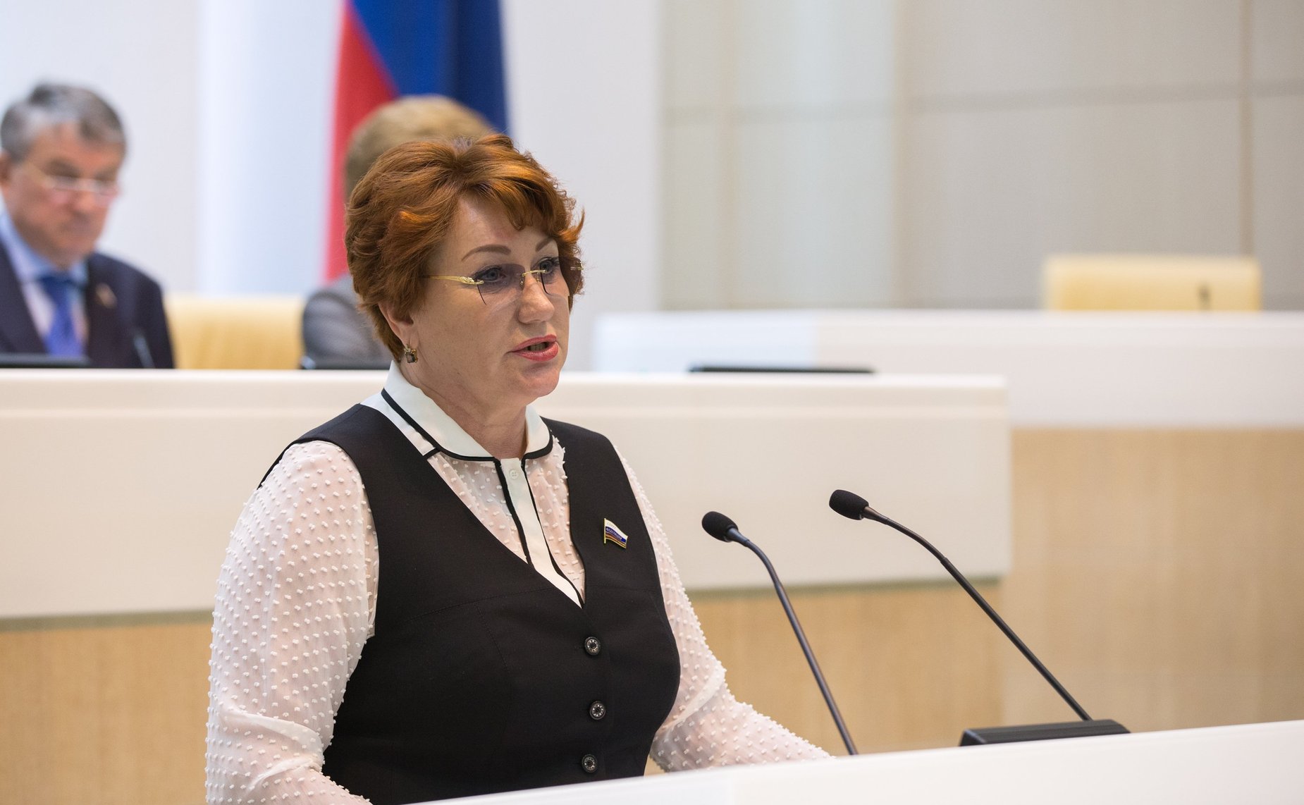 Е. Перминова на 386-м заседании Совета Федерации