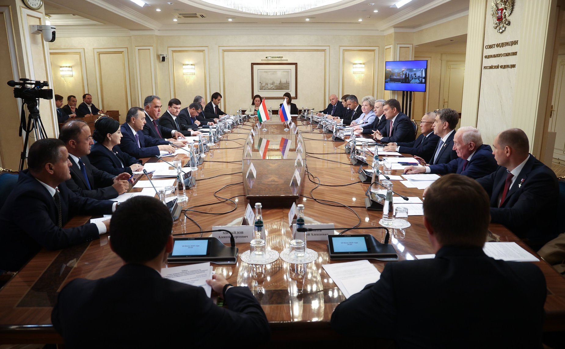 14-е заседание Комиссии по сотрудничеству Совета Федерации Федерального Собрания Российской Федерации и Маджлиси милли Маджлиси Оли Республики Таджикистан