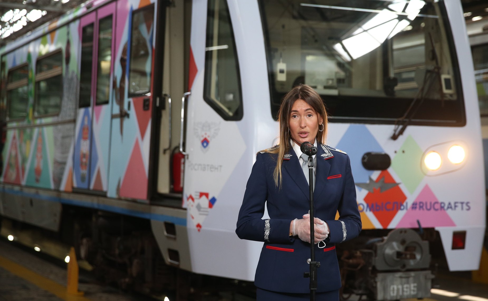 Церемония запуска тематического метропоезда «Народные промыслы»