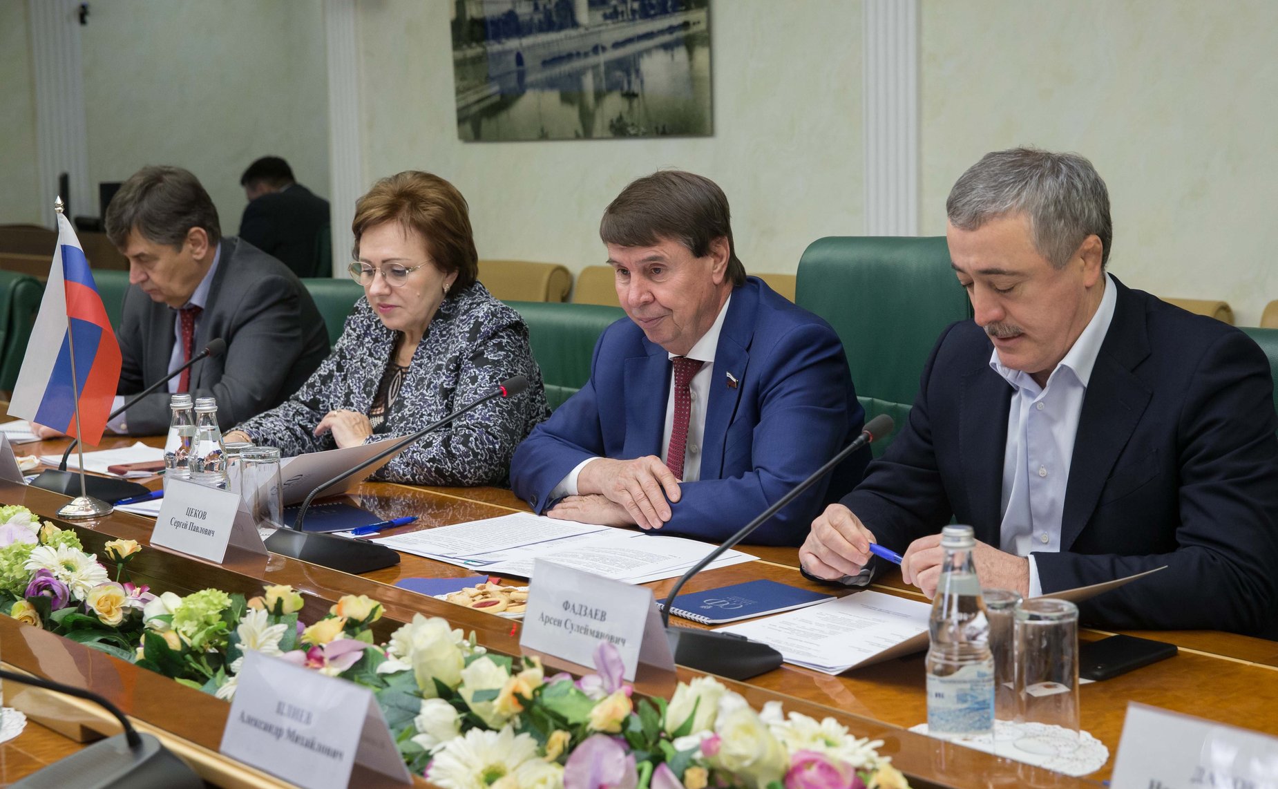 Заседание Комиссии по сотрудничеству Совета Федерации и Парламента Южной Осетии