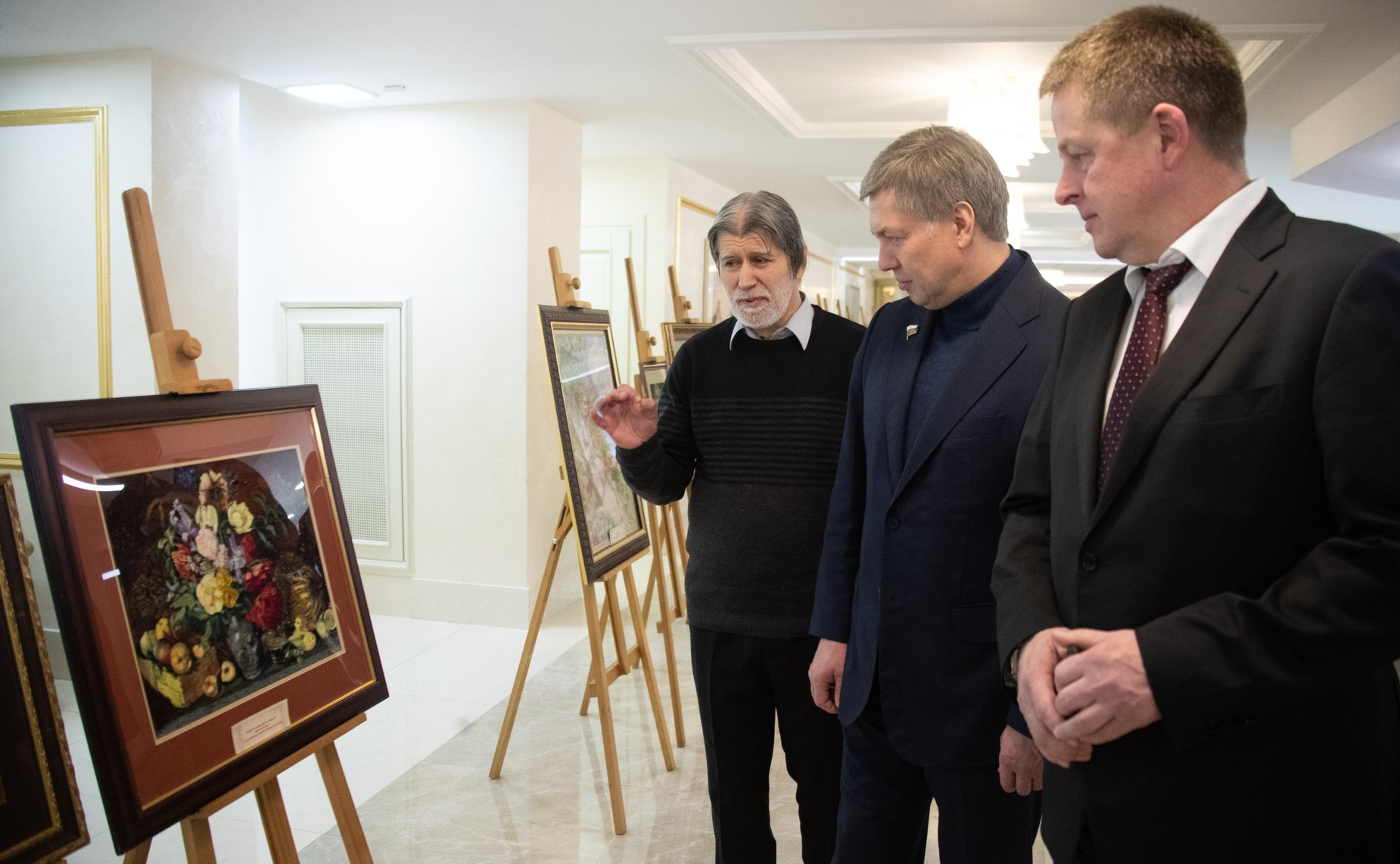 Открытие в Совете Федерации выставки «Шедевры мирового изобразительного искусства в вышивках А. Фединой»