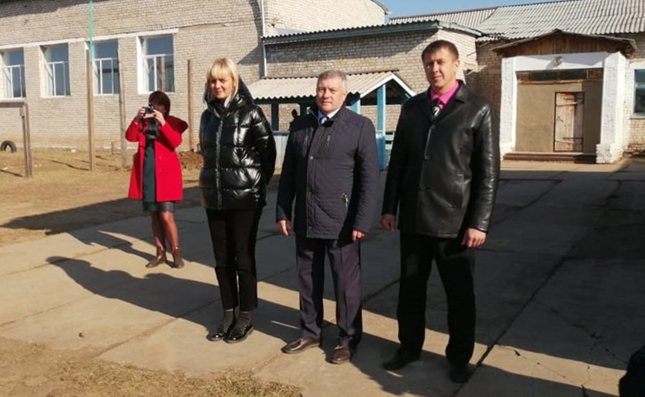 Сергей Михайлов принял участие в открытии спортивной площадки в селе Фирсово