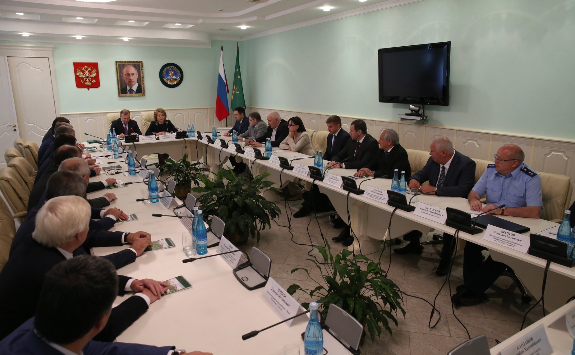 Рабочая поездка В. Матвиенко в Адыгею