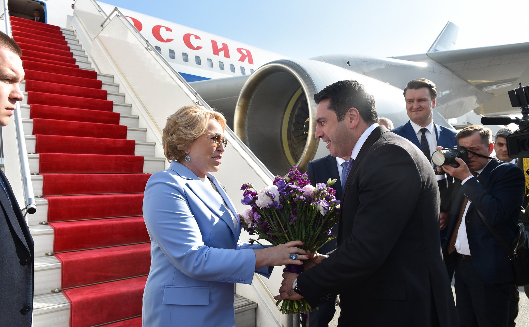 Валентина Матвиенко прибыла в Армению с официальным визитом