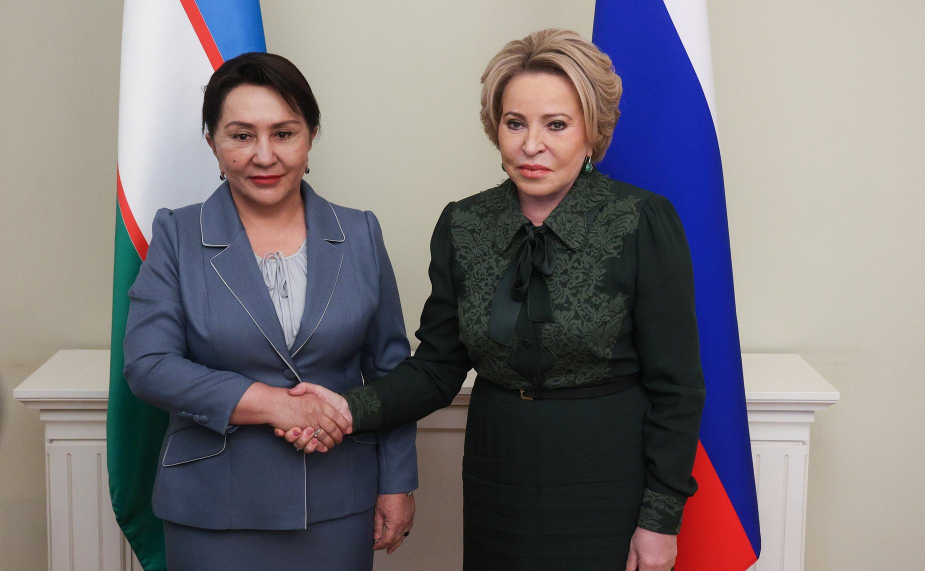 Валентина Матвиенко провела встречу с Председателем Сената Олий Мажлиса Республики Узбекистан Танзилой Нарбаевой