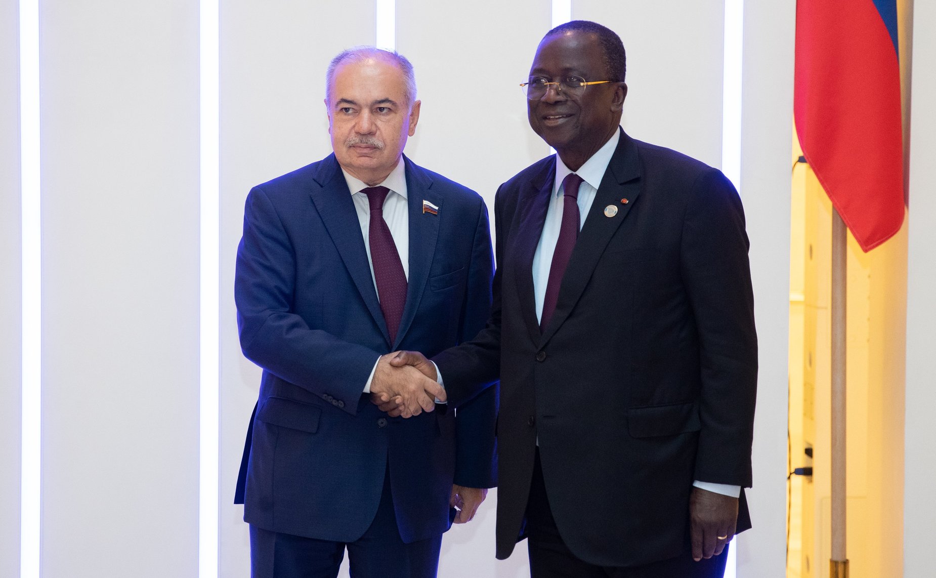 Встреча И. Умаханова с главой Сената Кот-д’Ивуара