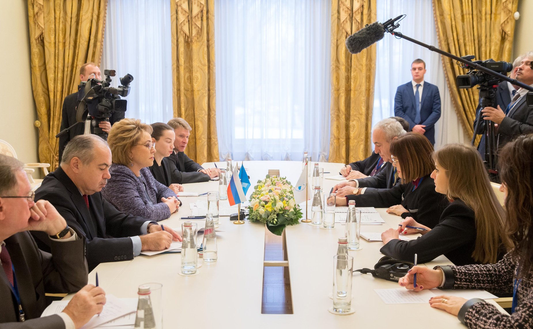 Встреча В. Матвиенко с М. Гойкович