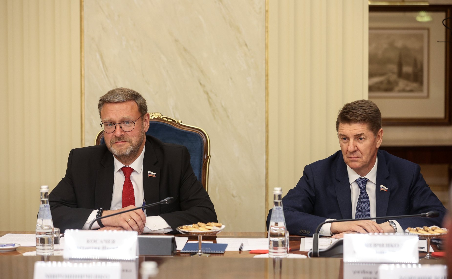 Встреча заместителя Председателя СФ Константина Косачева с Председателем Народного Совета Луганской Народной Республики