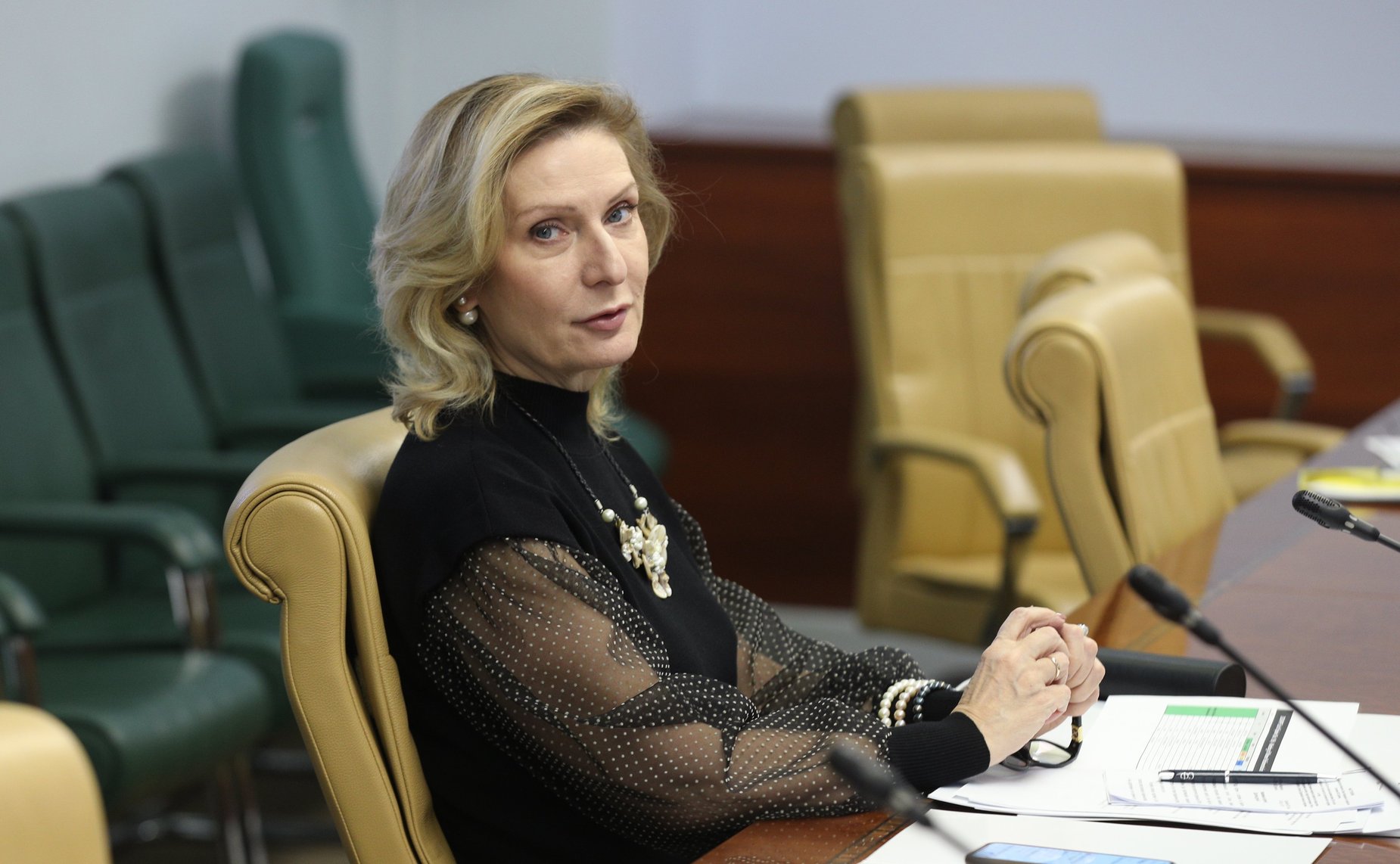 Выступление председателя Комитета СФ по социальной политике Инны Святенко на Встрече женщин-парламентариев (АТПФ)