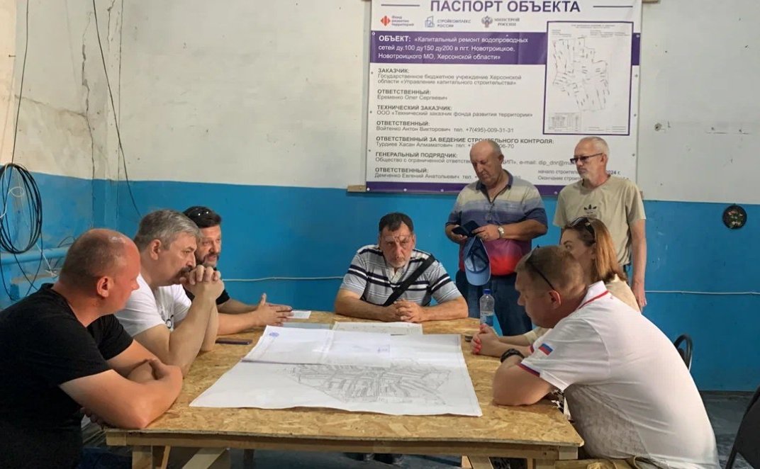 Игорь Кастюкевич посетил строящиеся обьекты водоснабжения в Херсонской области