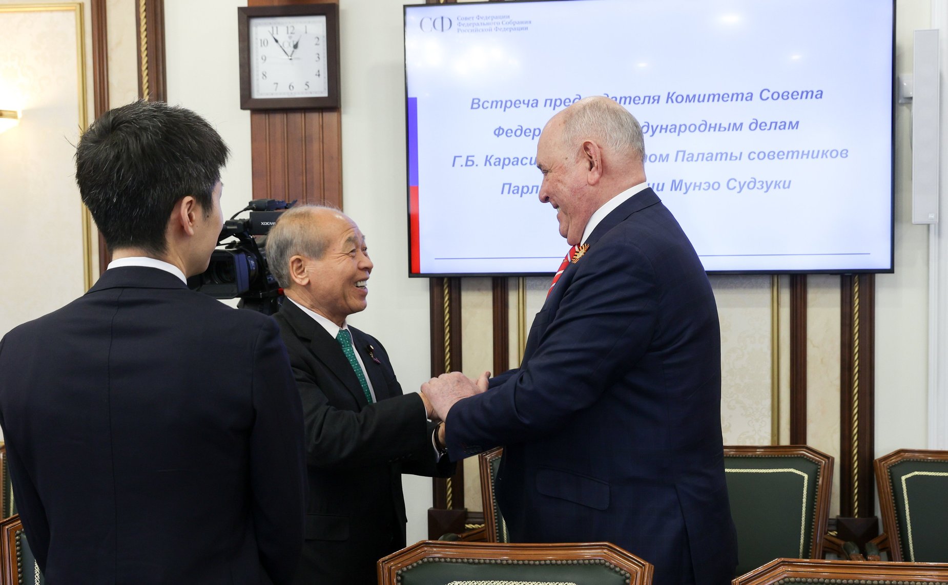Встреча Григория Карасина с депутатом Палаты советников Парламента Японии