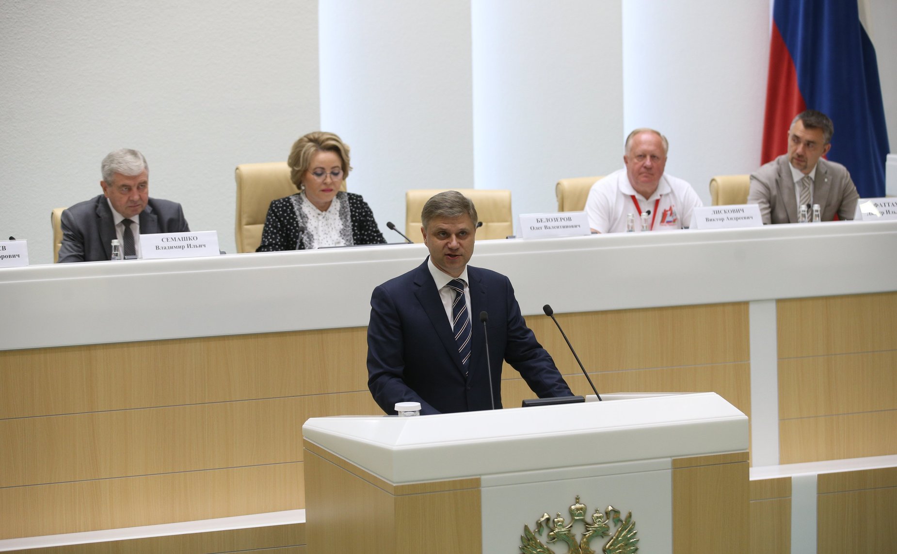 Встреча Председателя СФ Валентины Матвиенко с участниками российско-белорусского военно-патриотического проекта «Поезд Памяти»