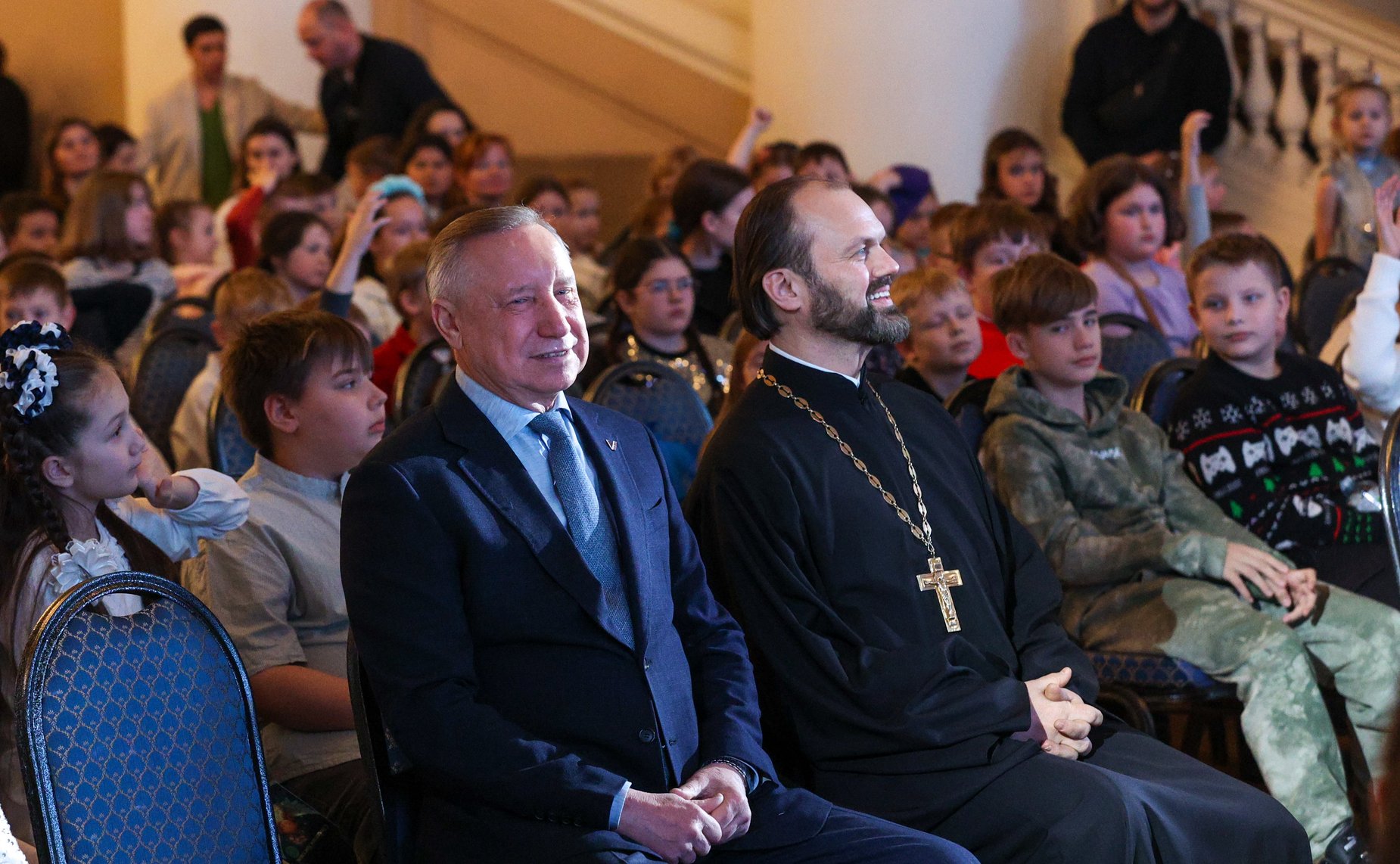 По инициативе Валентины Матвиенко в Таврическом дворце Санкт-Петербурга организована Рождественская елка для детей участников СВО