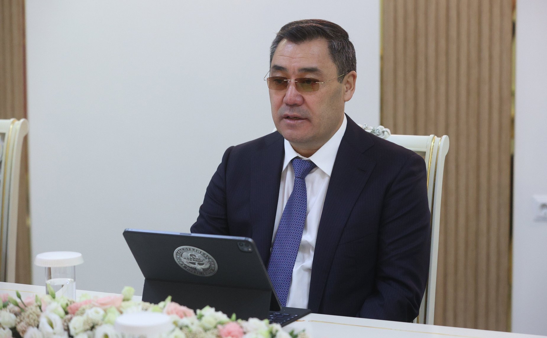 Встреча Председателя Совета Федерации, Председателя Совета МПА СНГ Валентины Матвиенко с Президентом Киргизской Республики Садыром Жапаровым