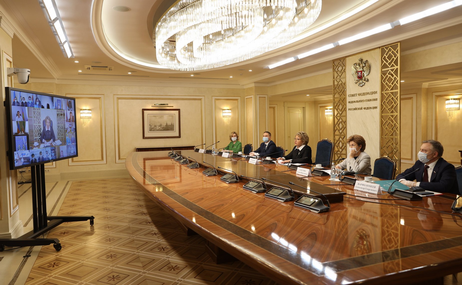 Встреча Председателя Совета Федерации Валентины Матвиенко с молодыми парламентариями