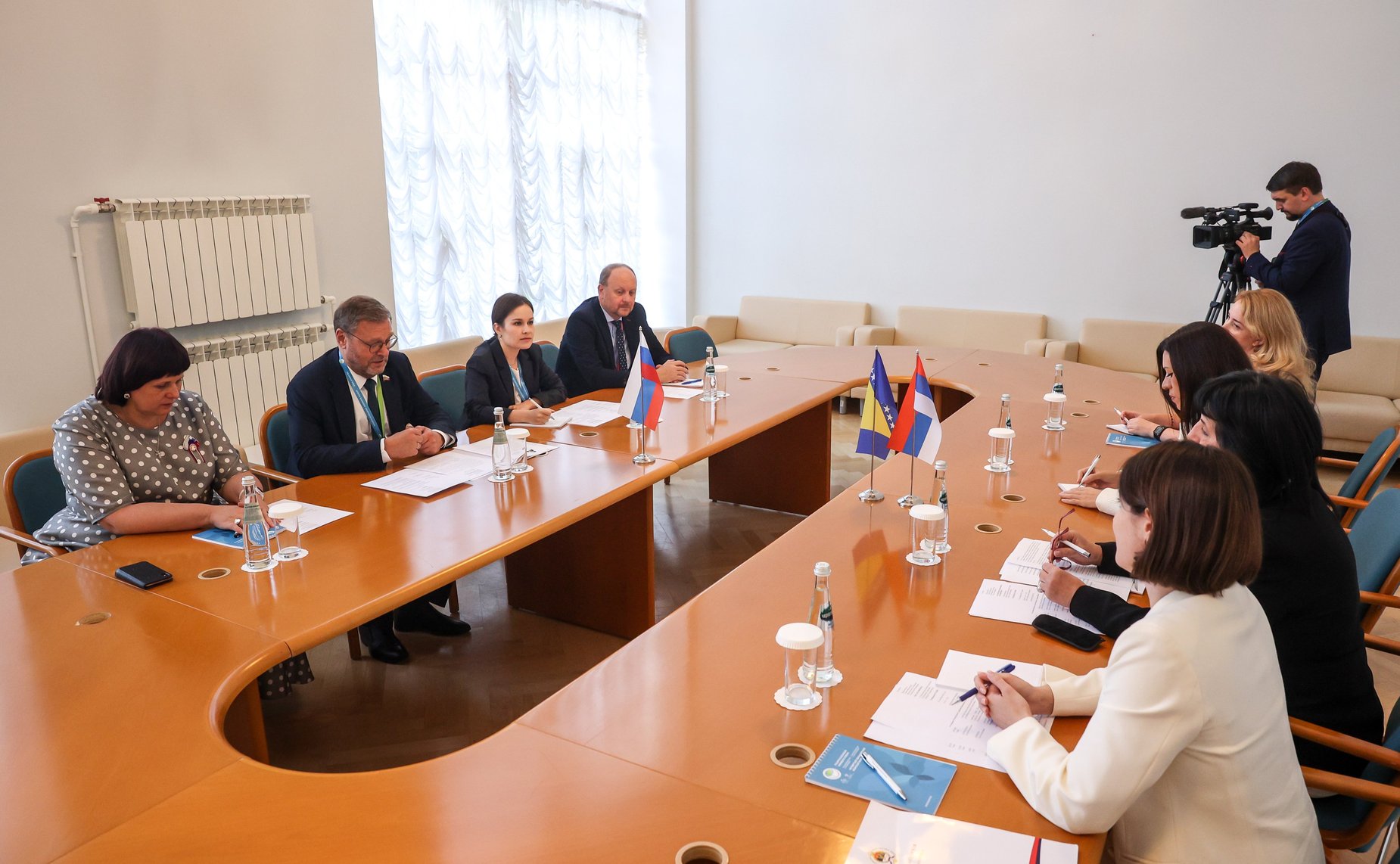 Встреча Константина Косачева с Председательствующей Вече народов Республики Сербской (Босния и Герцеговина) Сре́бренкой Голич