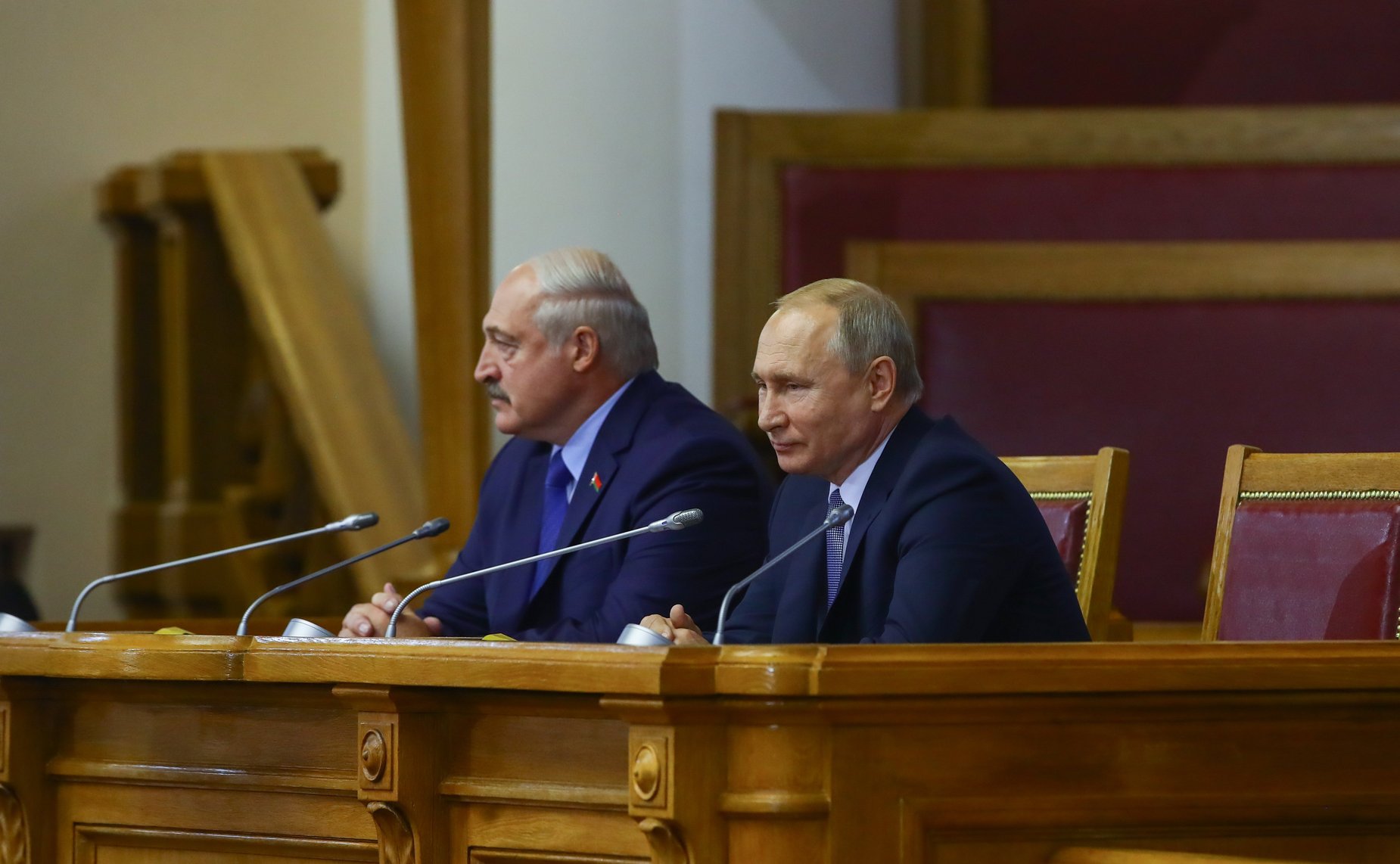 Президент Республики Беларусь Александр Лукашенко и Президент Российской Федерации Владимир Путин