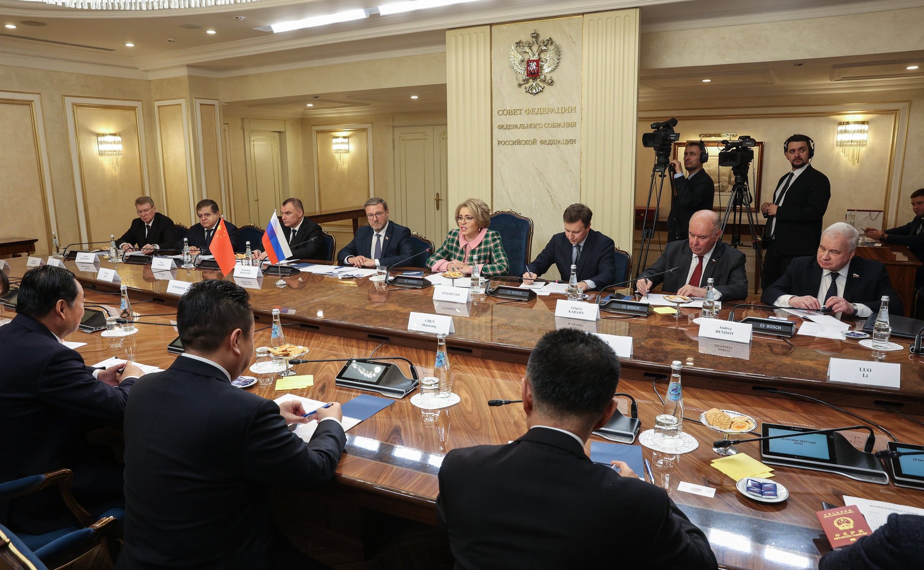 Валентина Матвиенко провела встречу с секретарем Комитета Коммунистической партии Китая провинции Ляонин, председателем Постоянного комитета Собрания народных представителей провинции Ляонин Хао Пэном