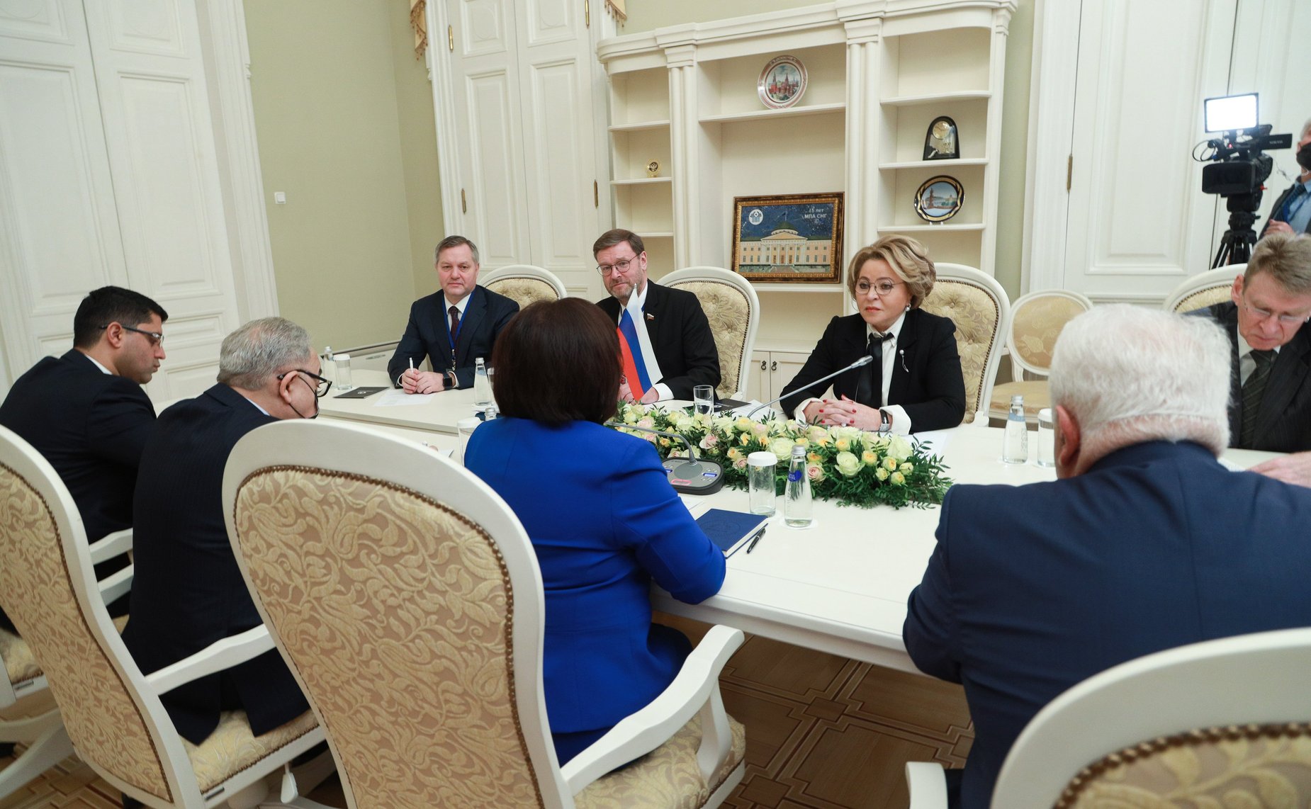 Встреча Председателя Совета МПА СНГ, Председателя СФ Валентины Матвиенко с Председателем Милли Меджлиса Азербайджанской Республики Сахибой Гафаровой