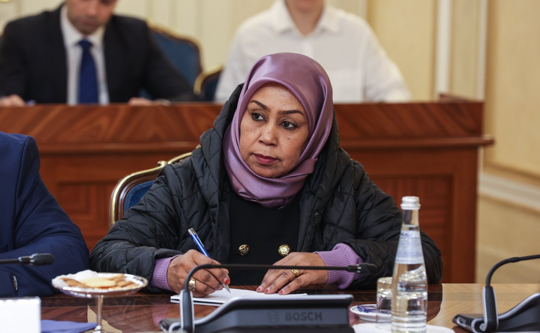 Встреча Председателя Совета Федерации Валентины Матвиенко с Председателем Высшего государственного совета Ливии Мухаммедом Такалой