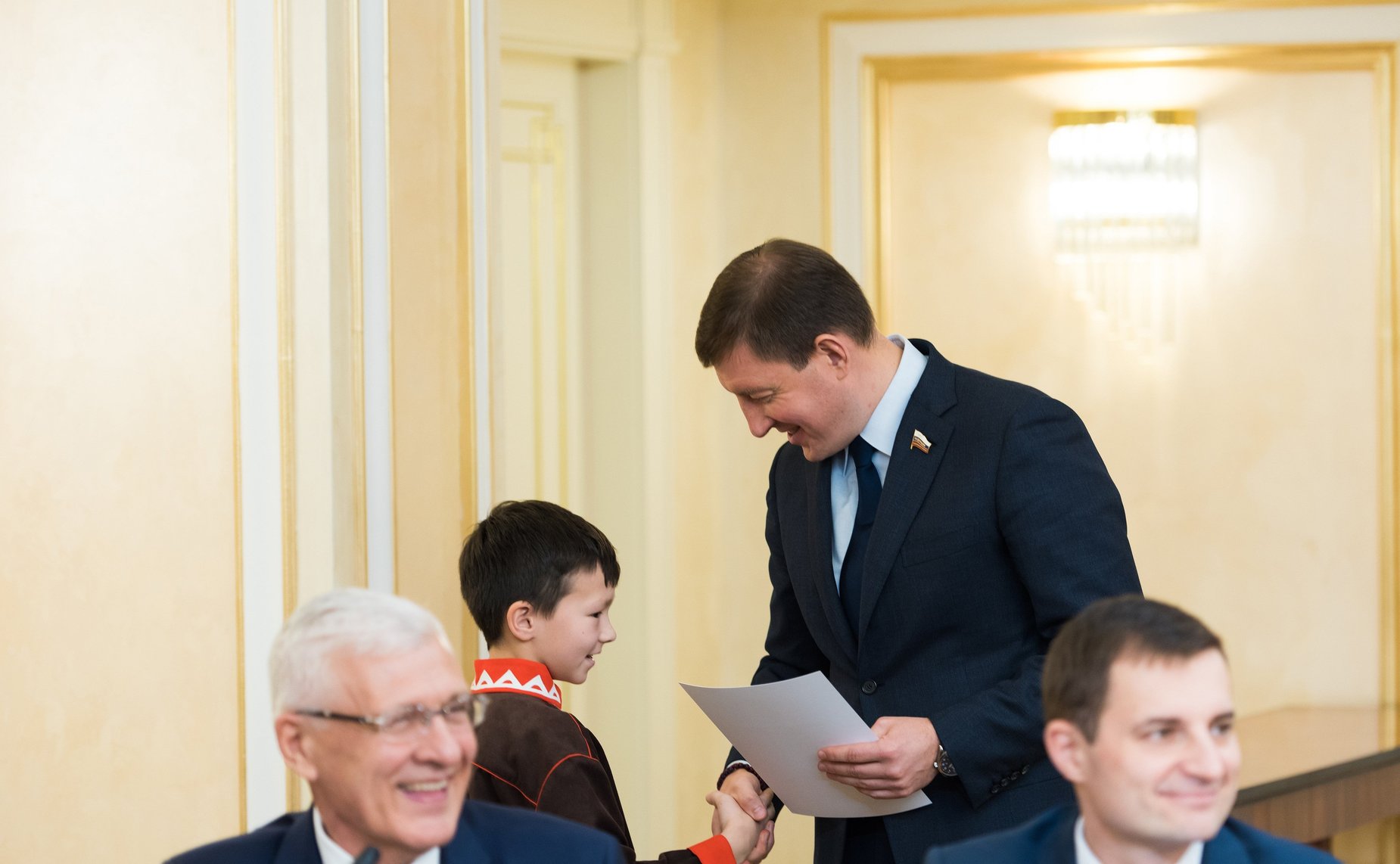 Встреча сенаторов с детьми-победителями Международного культурно-образовательного проекта «Таланты Арктики. Дети»