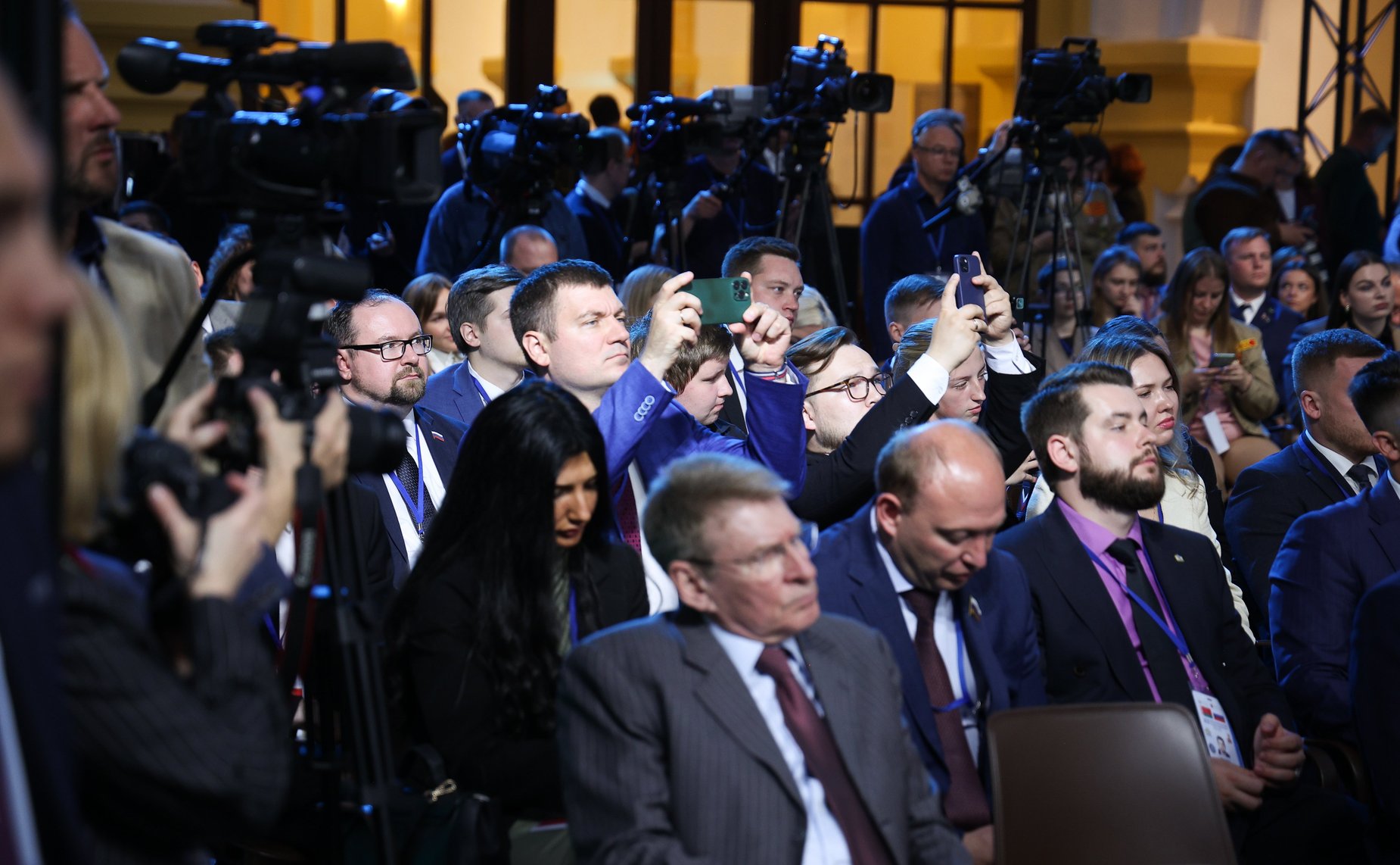 Встреча Председателя СФ Валентины Матвиенко и Председателя Совета Республики Национального собрания Республики Беларусь Натальи Кочановой с представителями молодежи России и Беларуси