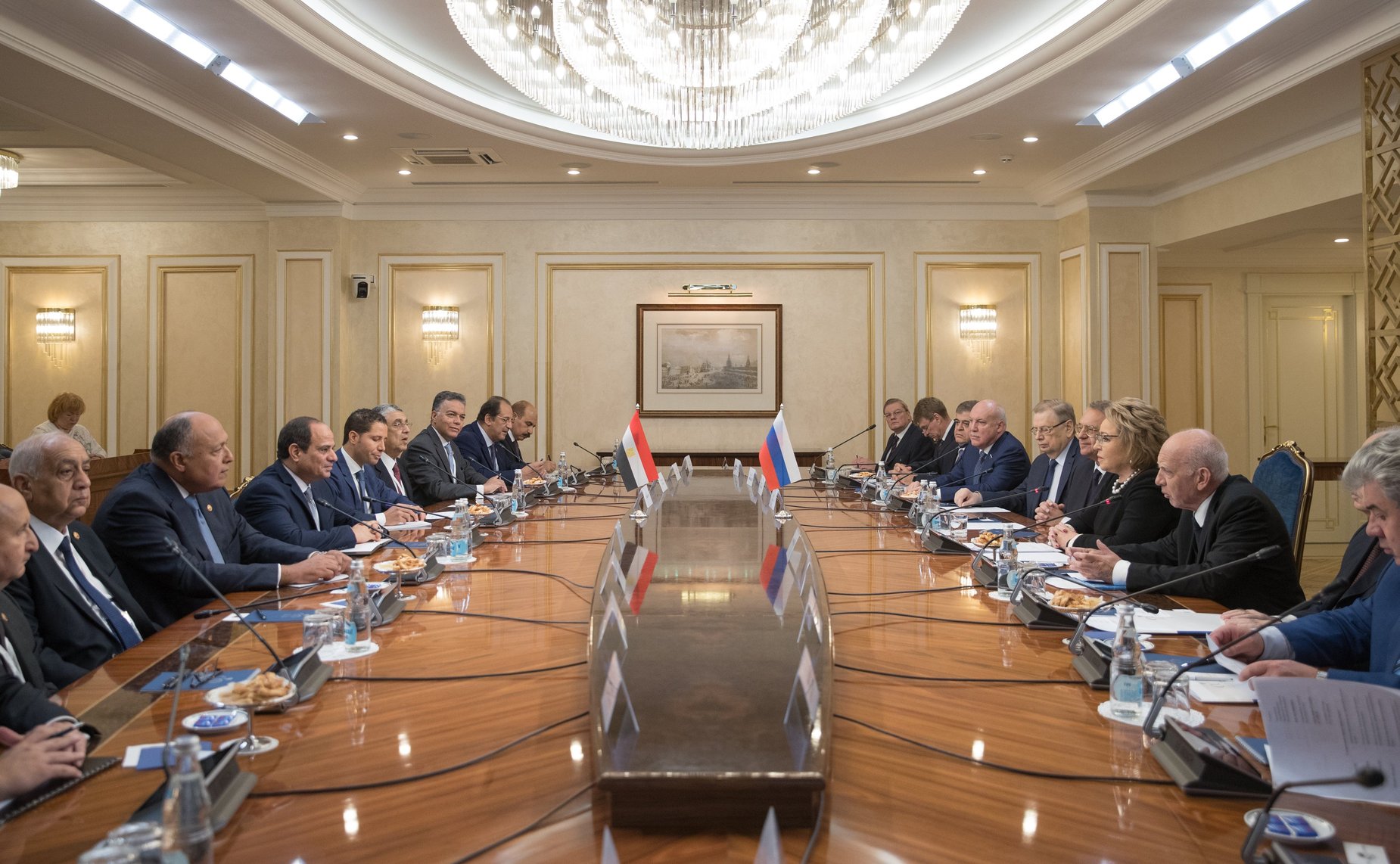 Встреча В. Матвиенко с Президентом Арабской Республики Египет Абдельфаттахом Ас-Сиси