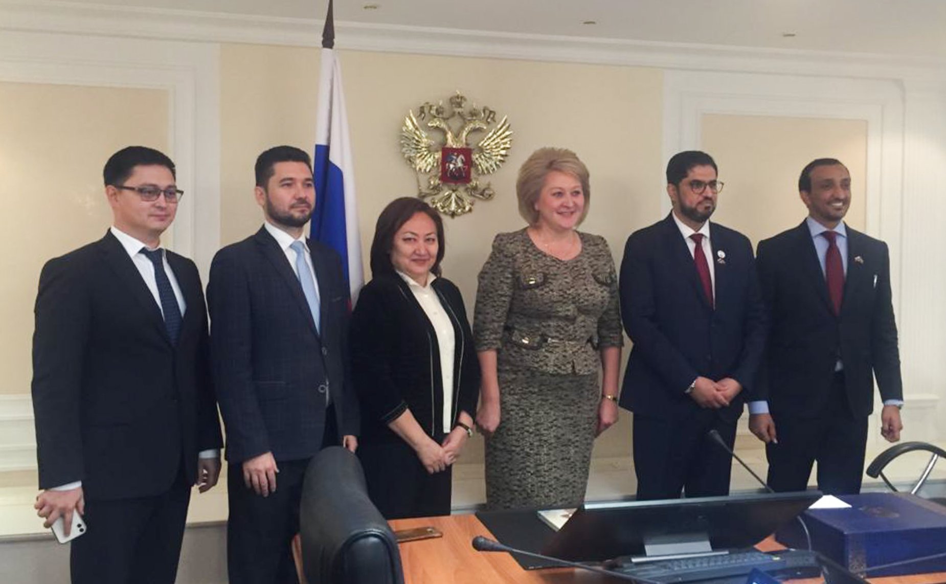 Встреча председателя Комитета СФ по науке, образованию и культуре Лилии Гумеровой с Чрезвычайным и Полномочным Послом Объединенных Арабских Эмиратов в РФ Мохаммедом Аль-Джабером