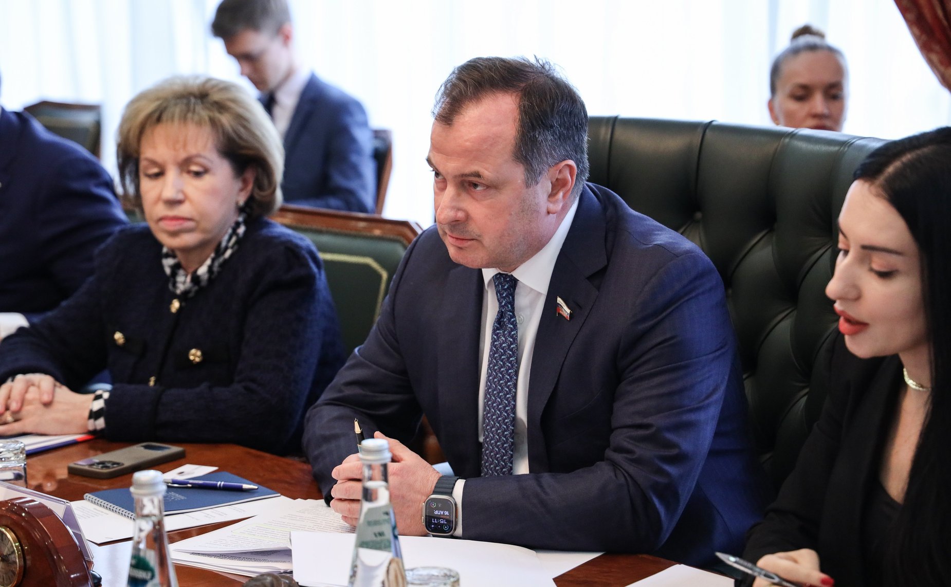 Встреча заместителя председателя Комитета СФ по экономической политике Юрия Федорова с Чрезвычайным и Полномочным Послом Боливарианской Республики Венесуэла в РФ Хесусом Рафаэлем Саласаром Веласкесом