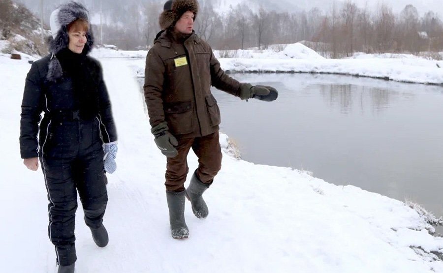 Татьяна Гигель посетила форелеводческое крестьянско-фермерское хозяйство