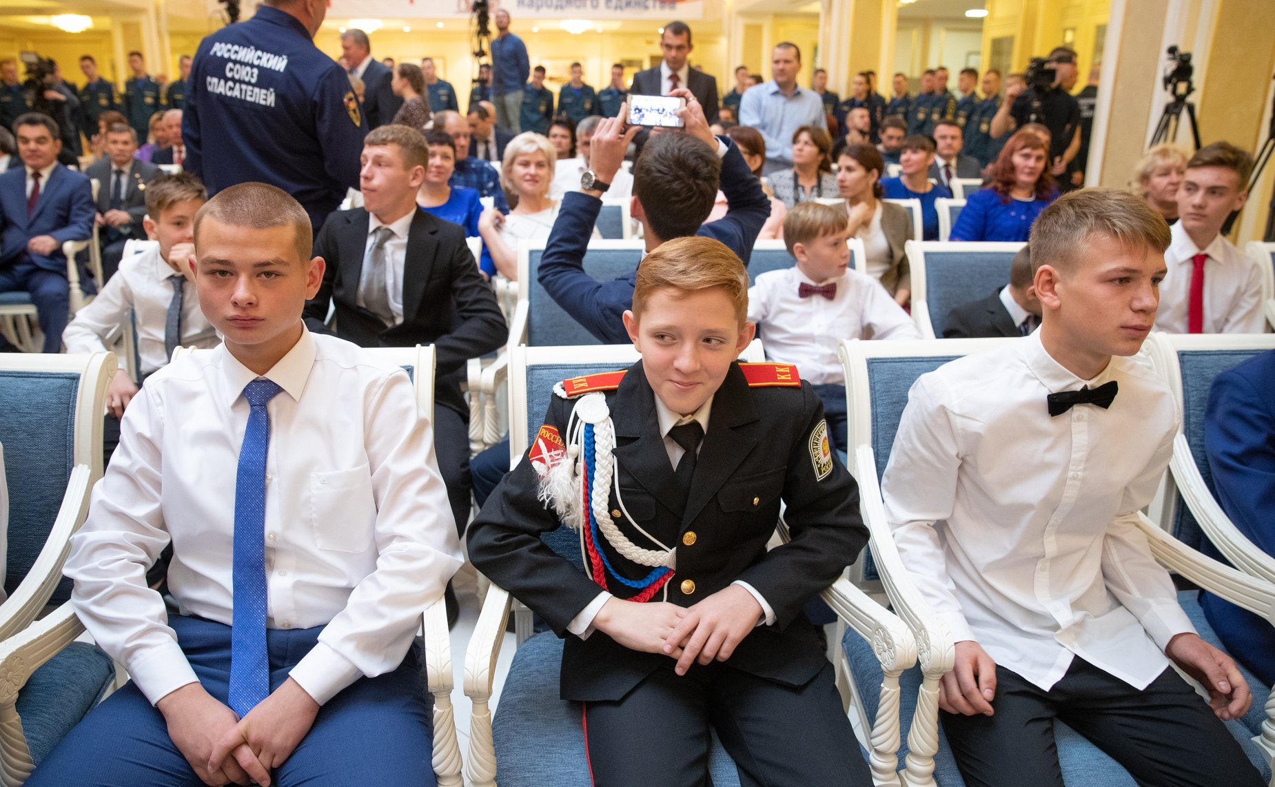 Торжественная церемония награждения детей и подростков, проявивших мужество в экстремальных ситуациях и спасших человеческие жизни