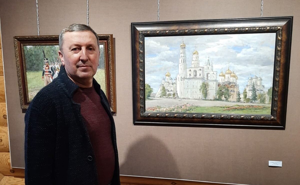 Сергей Березкин побывал на открытии выставки «Россия — Родина моя!» художника Сергея Борисова