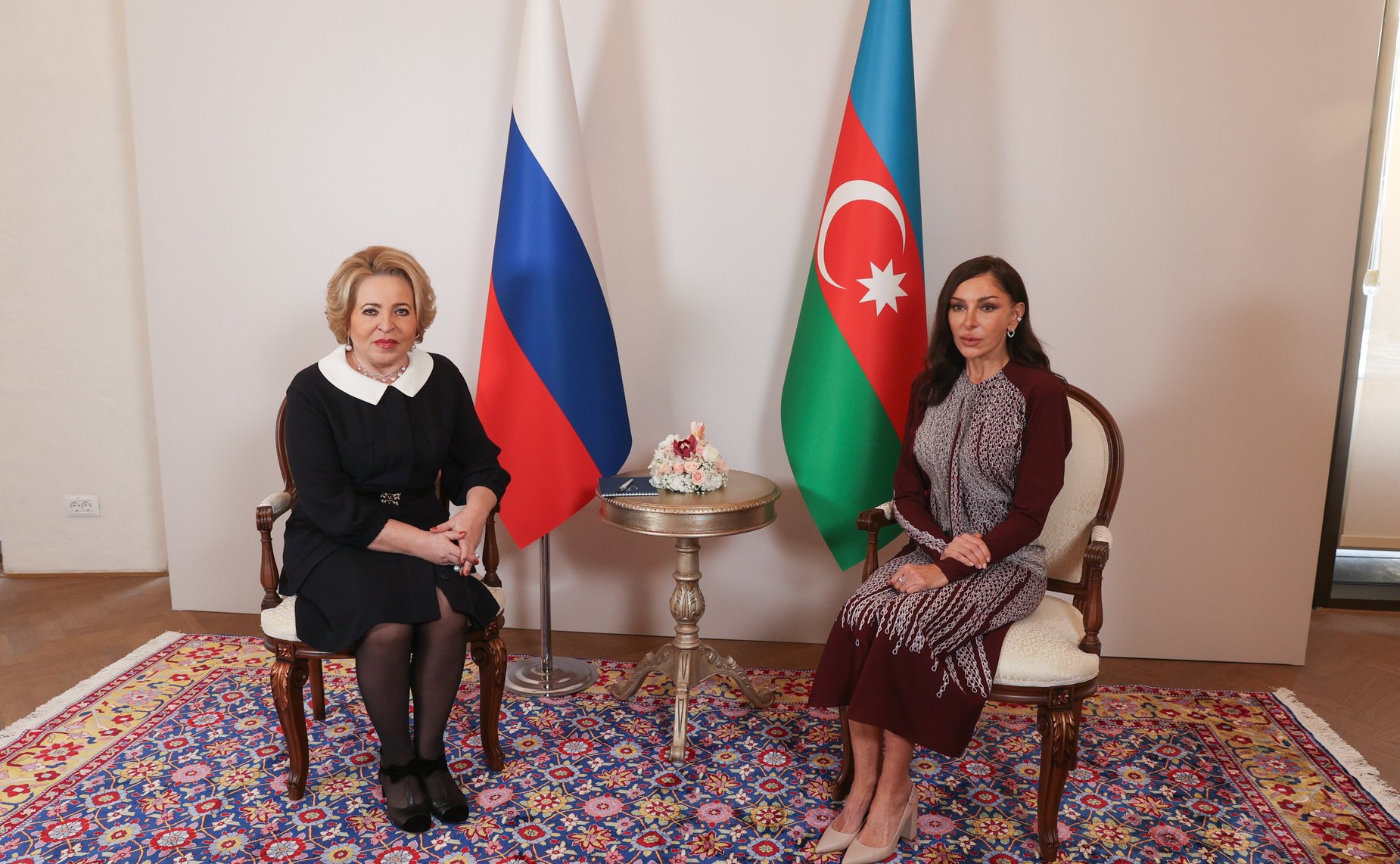 Встреча Председателя СФ Валентины Матвиенко с Первым вице-президентом Азербайджанской Республики Мехрибан Алиевой