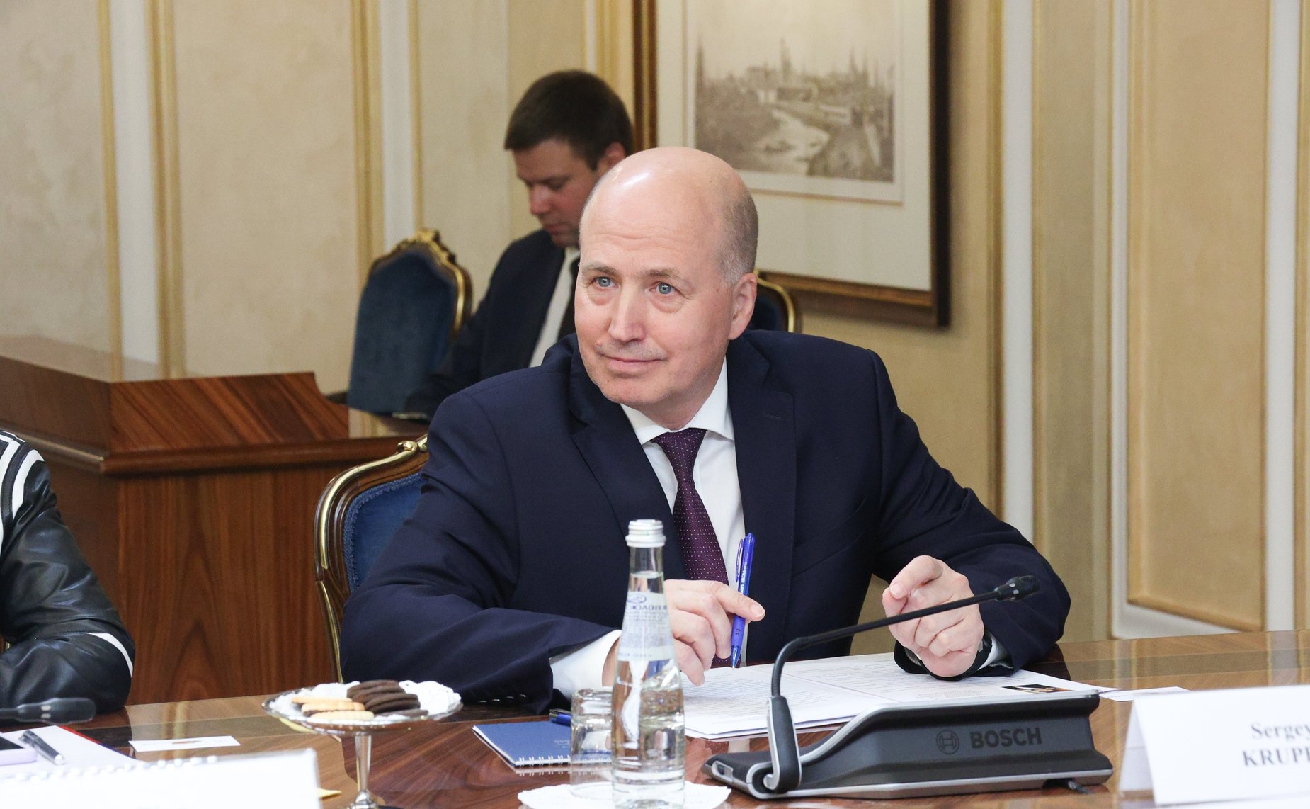 Заместитель Председателя СФ Константин Косачев провел встречу с председателем Палаты сенаторов Многонациональной законодательной ассамблеи Боливии Андронико Родригесом Ледесмой