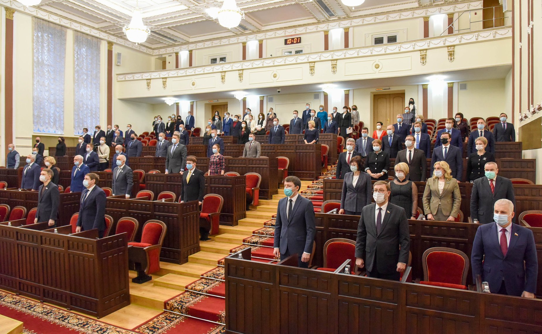 В рамках рабочей поездки в регион Константин Косачев приняли участие в XXII бюджетной сессии Государственного Собрания Республики и провел личный прием граждан