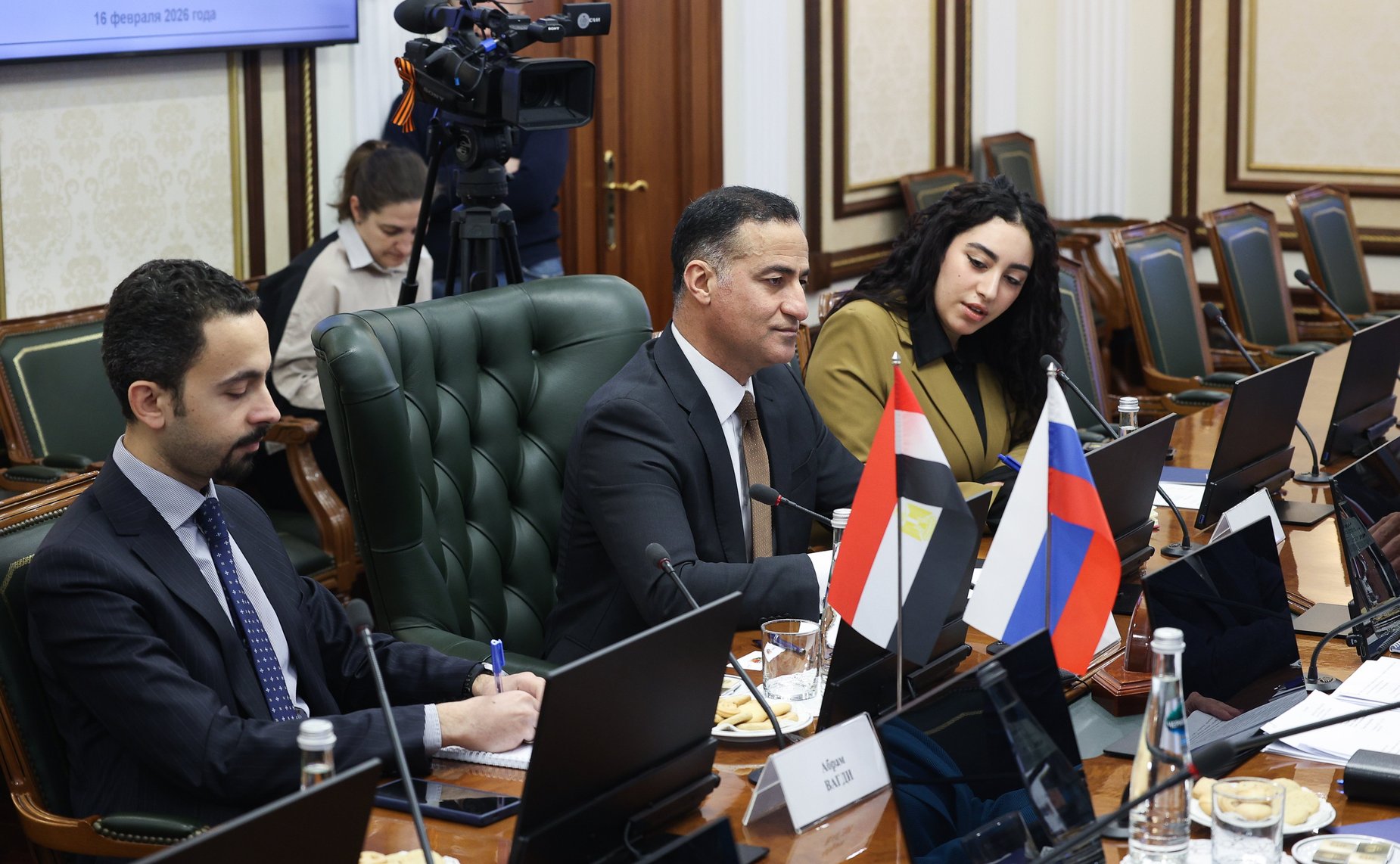 Встреча заместителя Председателя Совета Федерации Инны Святенко с Чрезвычайным и Полномочным Послом Арабской Республики Египет в Российской Федерации Хамди Шаабаном