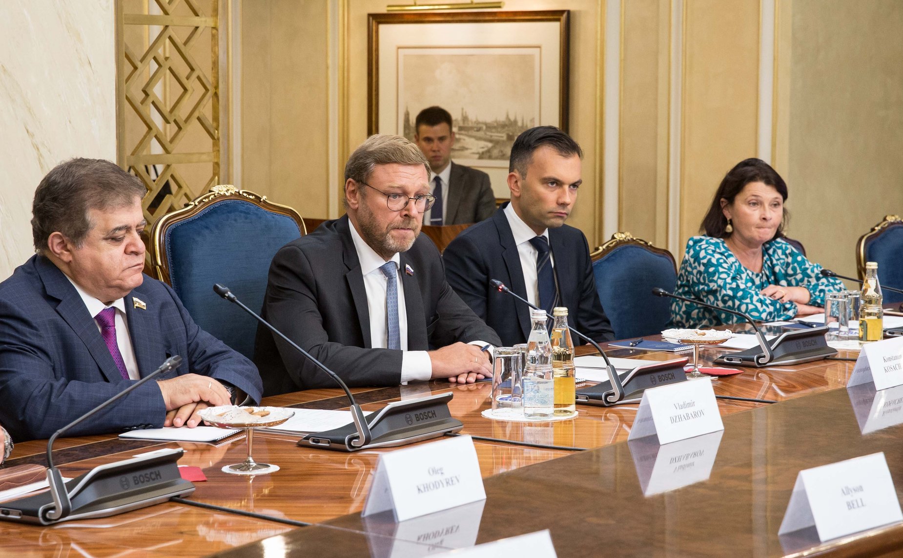 Встреча председателя Комитета СФ по международным делам Константина Косачева с американским сенатором-республиканцем Майклом Ли