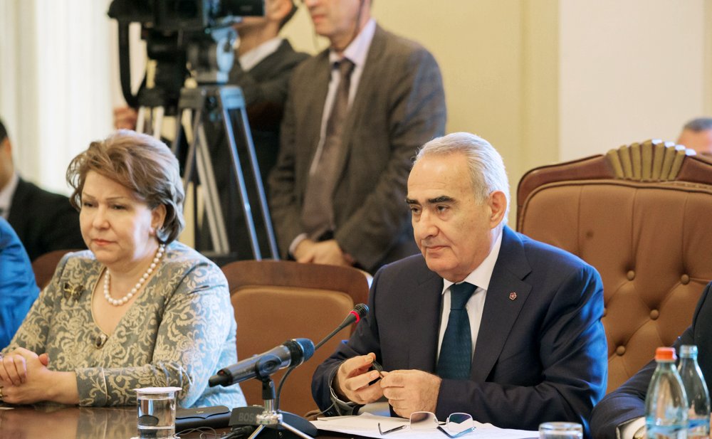 Встреча В. Матвиенко с Председателем Национального Собрания Республики Армения Г. Саакяном