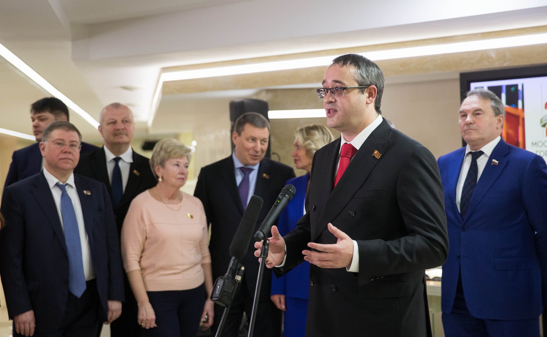 Открытие выставки «25 лет Московской городской Думе» с участием Председателя МГД А. В. Шапошникова