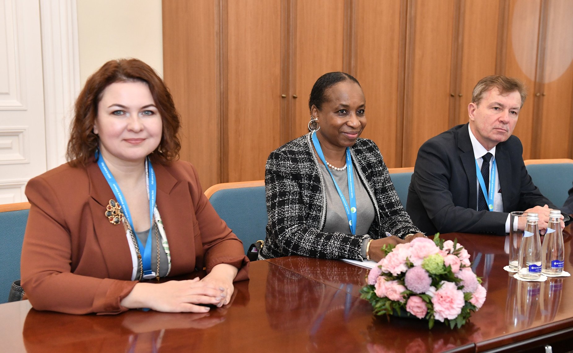 Галина Карелова встретилась «на полях» Третьего Евразийского женского форума с управляющим директором Организации Объединённых Наций по промышленному развитию (ЮНИДО) Фату Хайдара