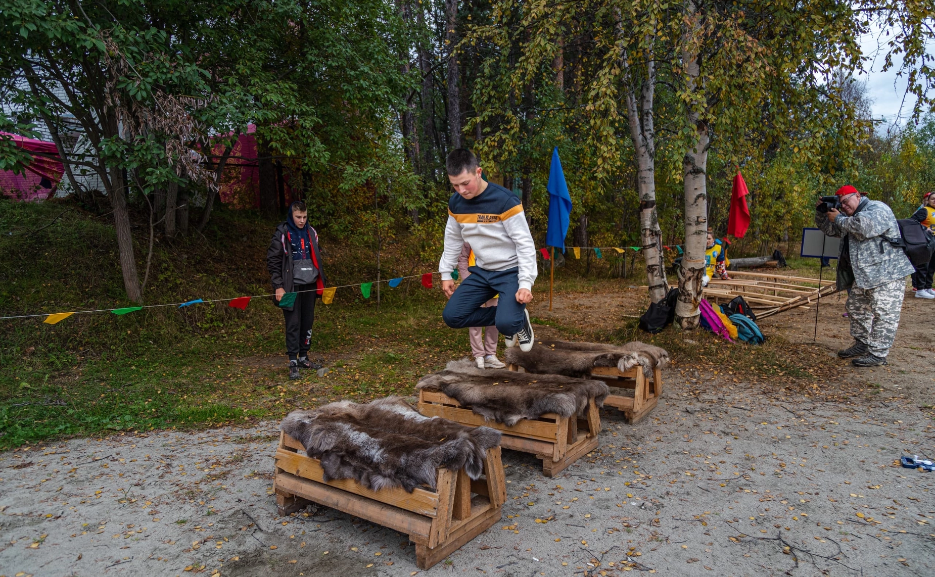 Татьяна Сахарова в рамках поездки в регион приняла участие в открытии XXV юбилейных саамских игр в поселке Лопарская